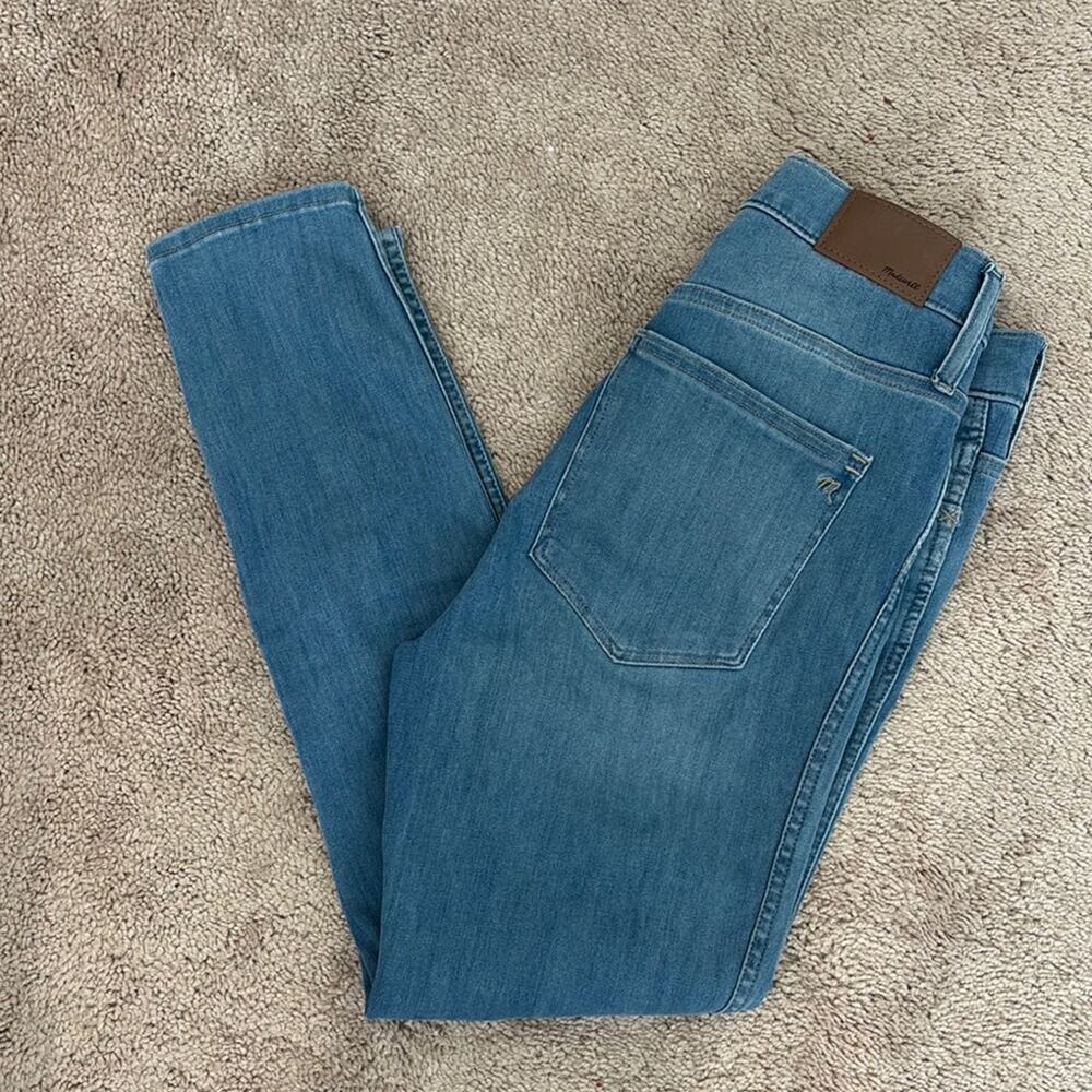 Madewell RoadTripper Jeggings Button Down Fair Trade Blue Denim Jeans Size 27